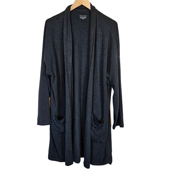 Eileen Fisher Drop Shoulder Open Front Duster Cardigan Women's Size X-Large - Picture 2 of 12